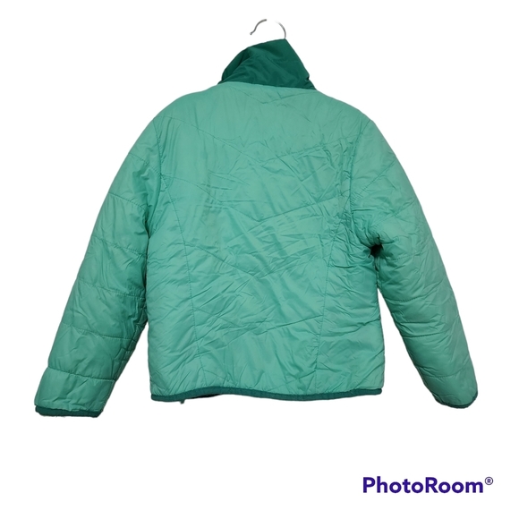 C9 by Champion Green Colorblock Fleece Lined Puffer Jacket - Kids Size 4/5 - Picture 2 of 3